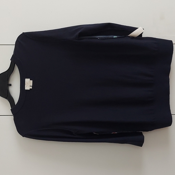 Kate Spade Head in the Clouds Hot Air Balloon Sweater Size Large Blue Multicolor - Picture 16 of 16